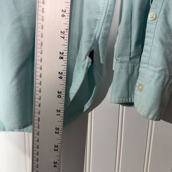 Ralph Lauren XL Aqua Mint Button Down Shirt Classic Fit Cotton Preppy Old Money - Picture 8 of 8